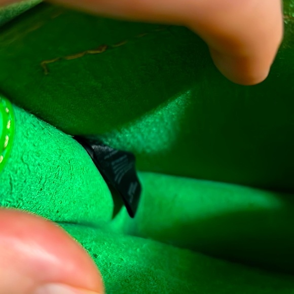 FOSSIL GREEN Leather BAG. With Gold details. - Picture 8 of 12